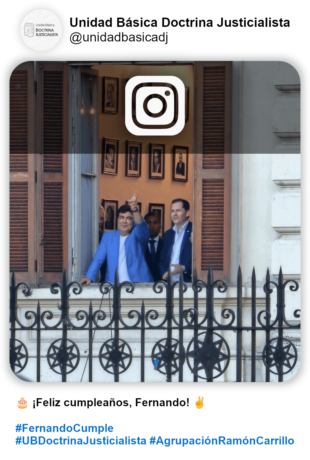 Publicación de Instagram