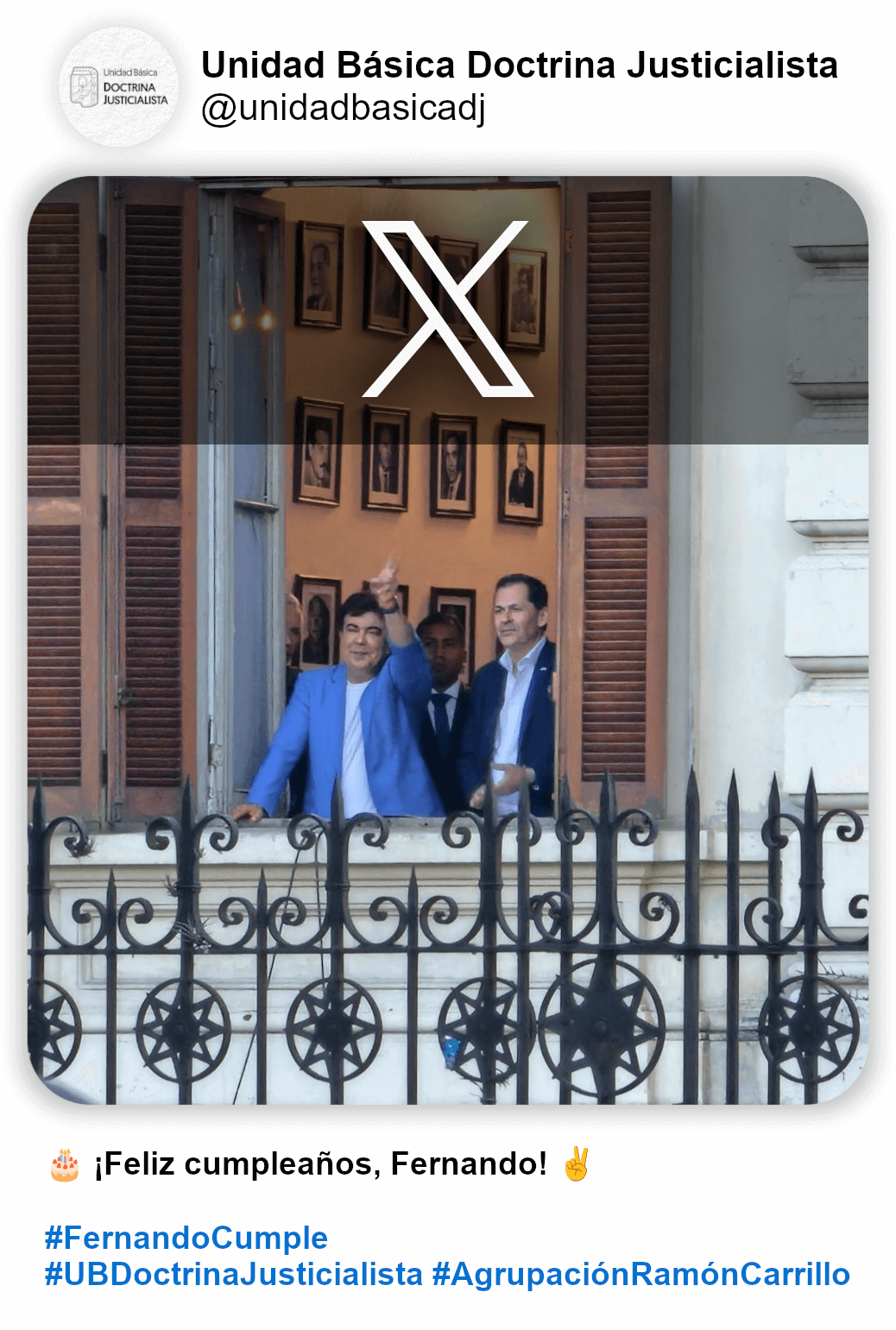Publicación de Twitter/X